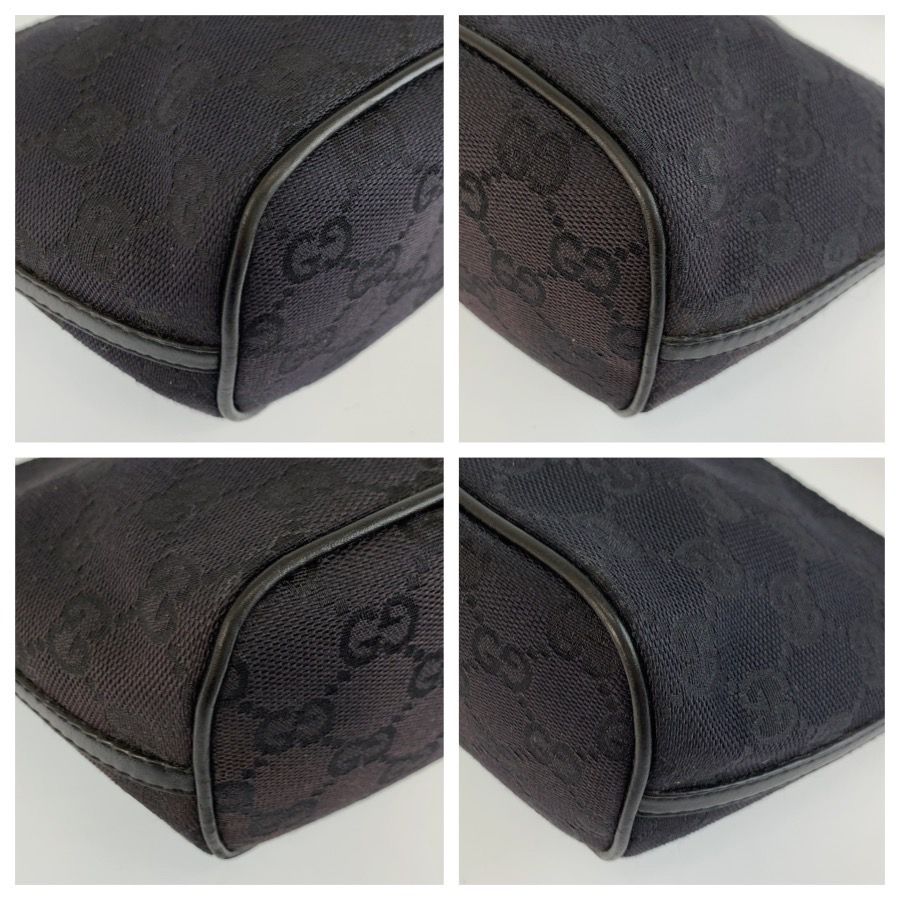 美品 GUCCI グッチ ブラック 黒 シルバー金具 039 1103 ハンドバッグ