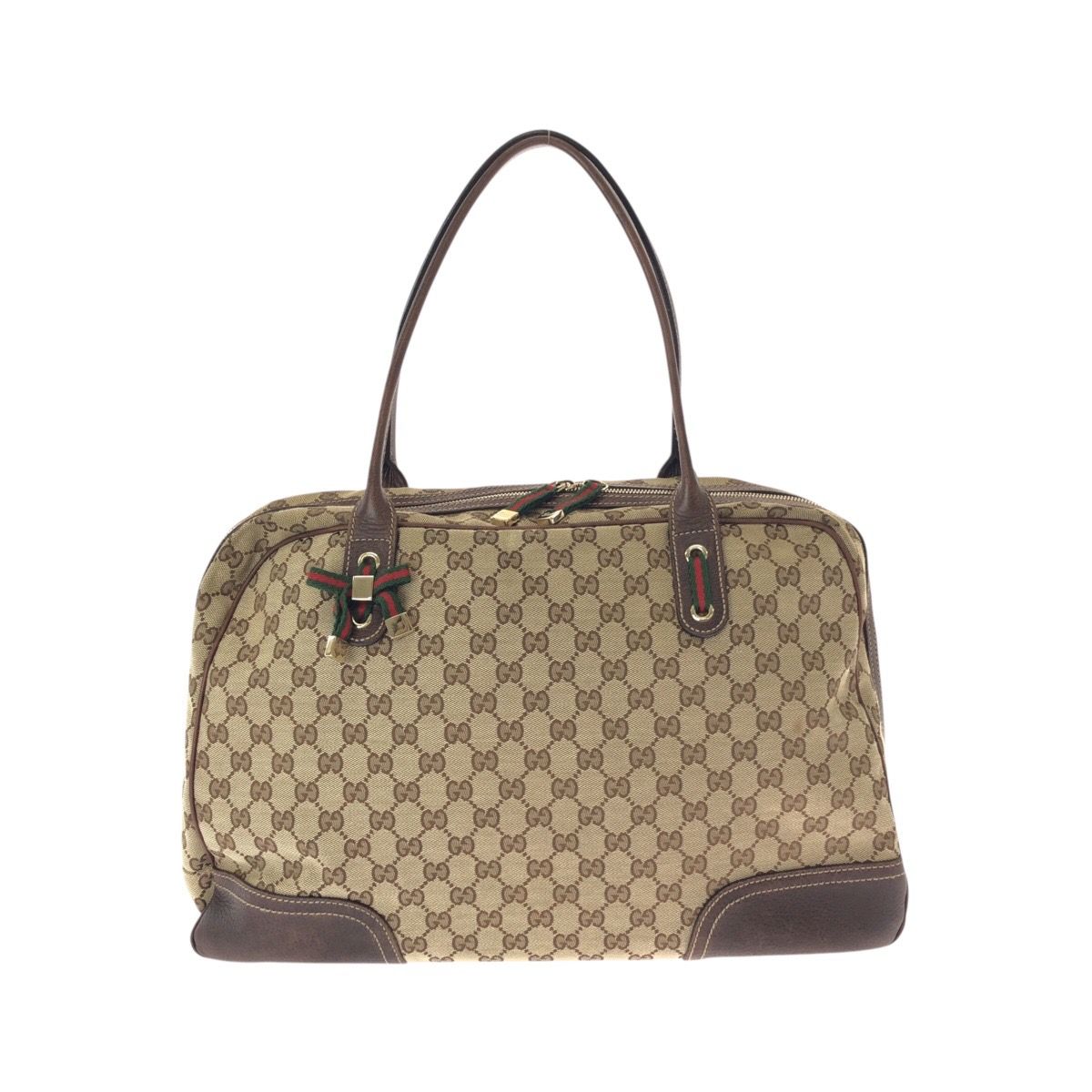 美品 GUCCI グッチ シェリーライン プリンシー ベージュ ブラウン GG