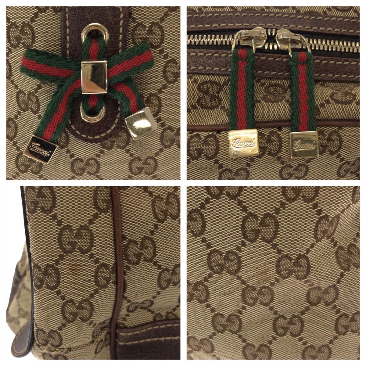 美品 GUCCI グッチ シェリーライン プリンシー ベージュ ブラウン GG 