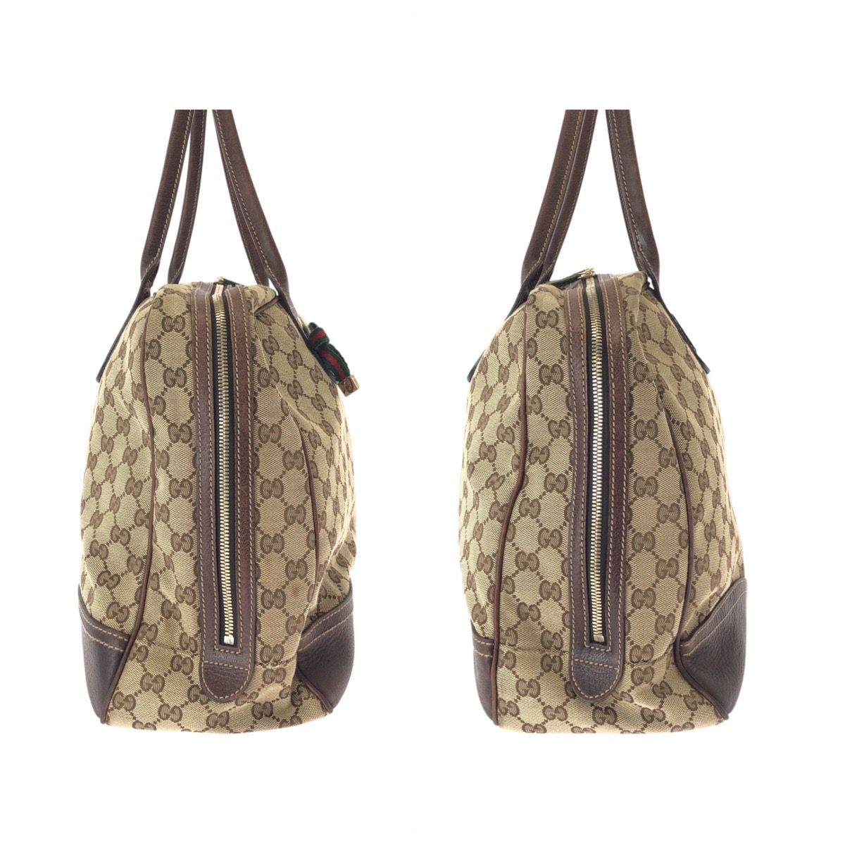 美品 GUCCI グッチ シェリーライン プリンシー ベージュ ブラウン GG