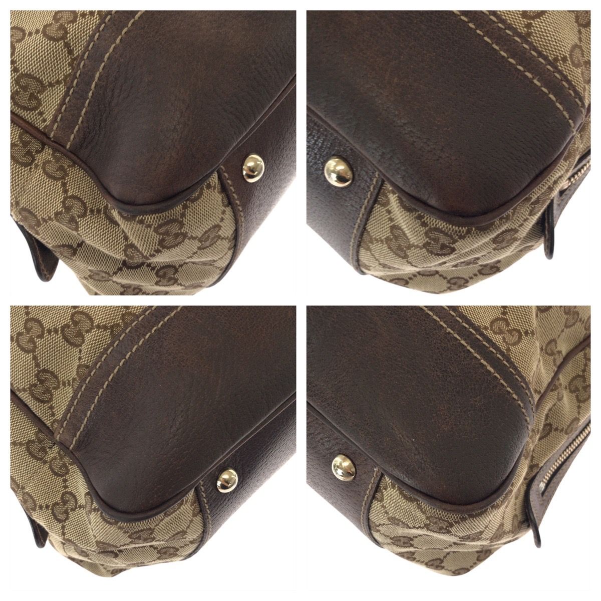 美品 GUCCI グッチ シェリーライン プリンシー ベージュ ブラウン GG