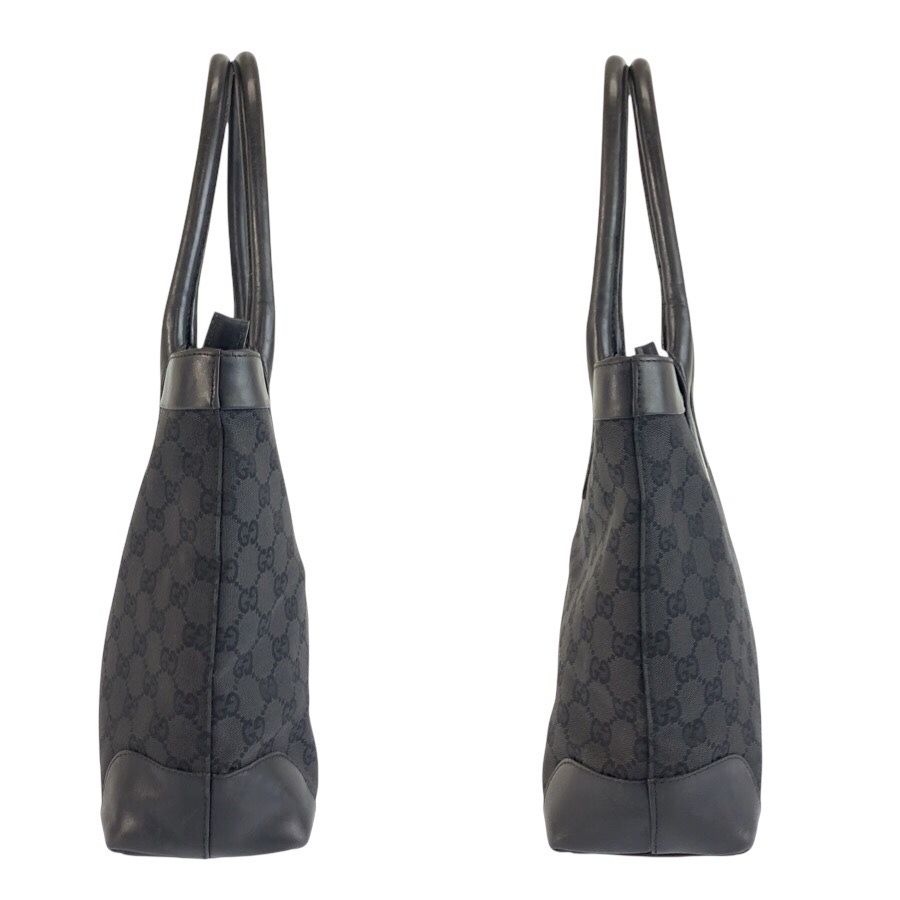 美品 GUCCI グッチ ブラック 黒 GGキャンバス/レザー 33890