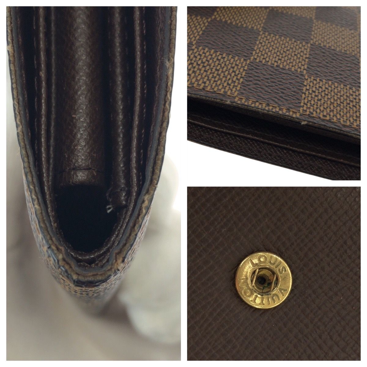 LOUIS VUITTON ルイヴィトン ダミエ ポルトフォイユ・マルコ ブラウン