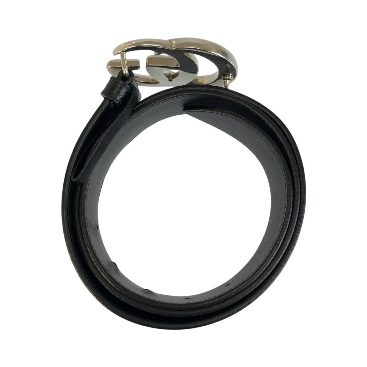 美品 GUCCI グッチ GGマーモント 95cm/38インチ ブラック 黒 シルバー