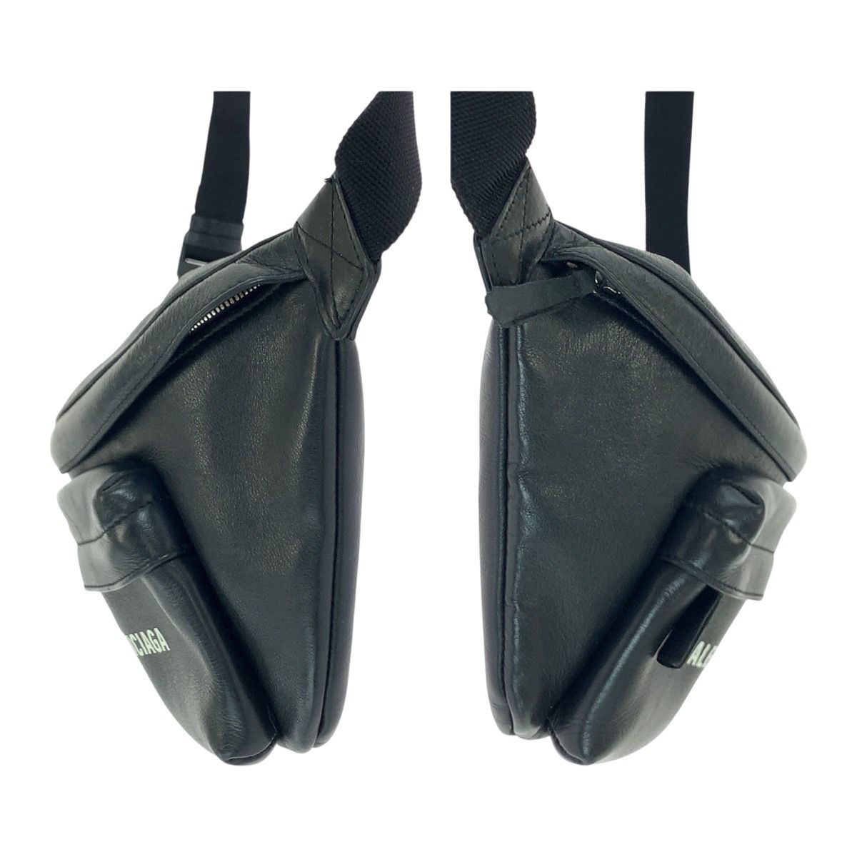 美品 BALENCIAGA バレンシアガ エブリデイ ロゴプリント ブラック