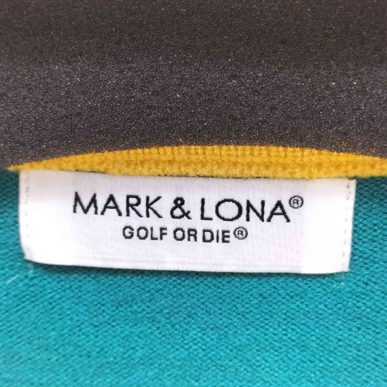 マークアンドロナ MARK＆LONA スカルロゴ カラーブロック ニット