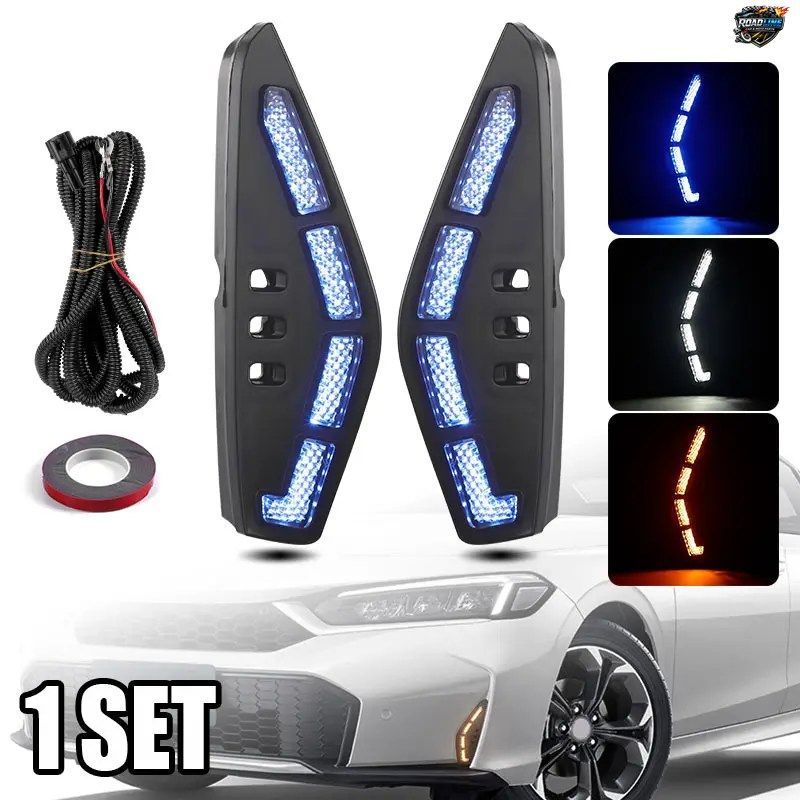 ホンダ シビック セダンおよびハッチバック 2025 2026 モデル用 LED デイタイム ランニング ライト DRL ターンシグナル デイランプ 12V タ