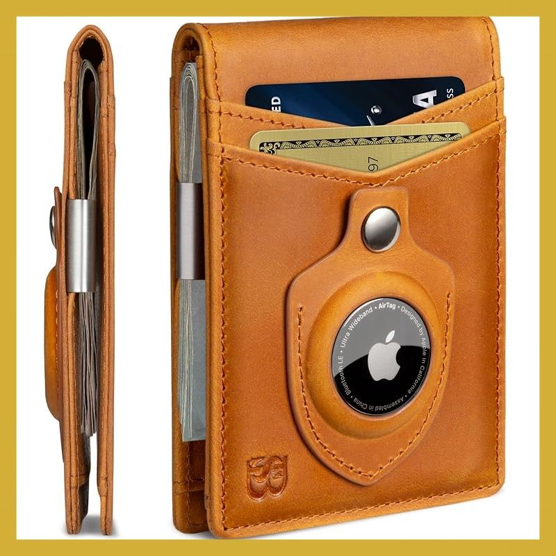 SERMAN BRANDS マネークリップ財布 - メンズ財布 スリム フロントポケット RFIDブロック カードホルダー ミニマリストミニ二つ折り, California Desert Transformer Air, 4.3 x 3.1 x 0.6 inc