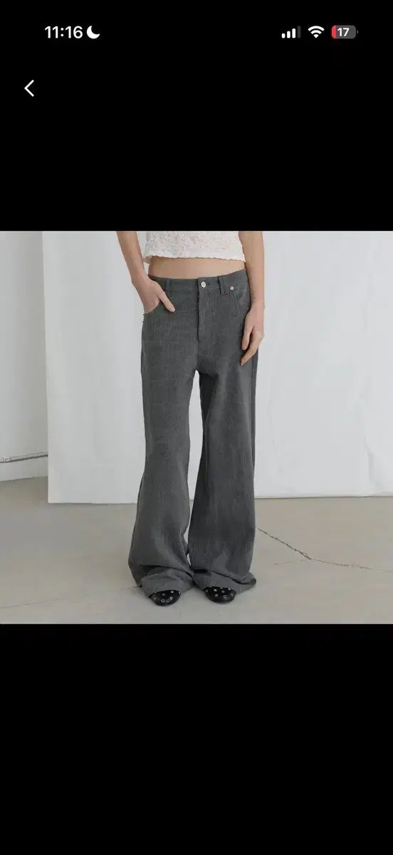 オーデス ヴィンテージ チャコール ストライプ パンツ 1