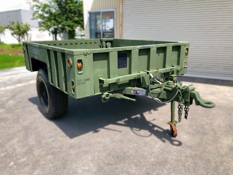 ◎☆直接引き取り優先☆【米軍放出品】M1102カーゴトレーラー 荷台 牽引トレーラー リアゲート開閉可能 ガレージ ミリタリー HMMWV/ハンビー ☆BF17BM-W#26
