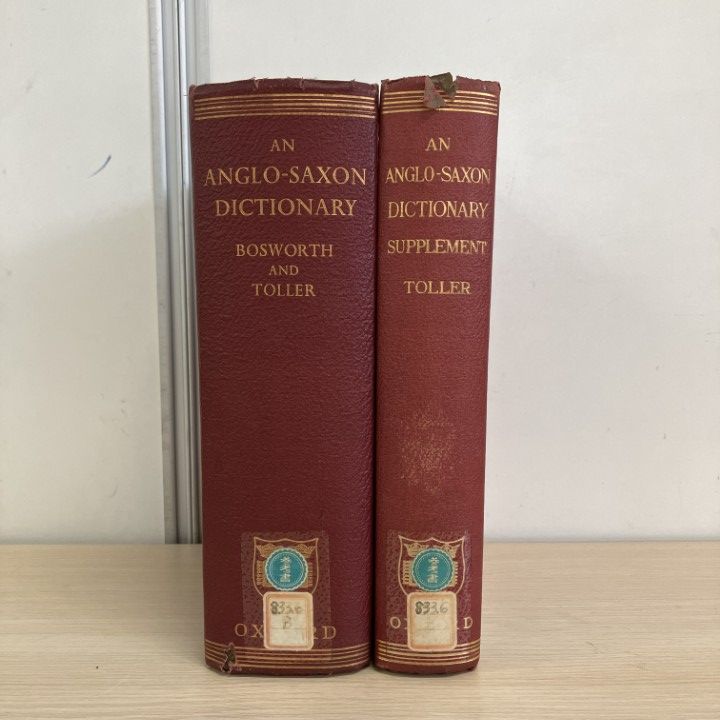 ▲01)【1点限り!】【除籍本】An Anglo-Saxon Dictionary 全2巻揃セット/OXFORD/ボズワース/トラー古英語辞典/言語/オックスフォード/洋書/B