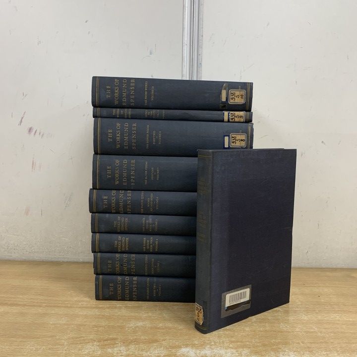 □01)【1点限り!】【除籍本】The Works of Edmund Spenser 全11巻中