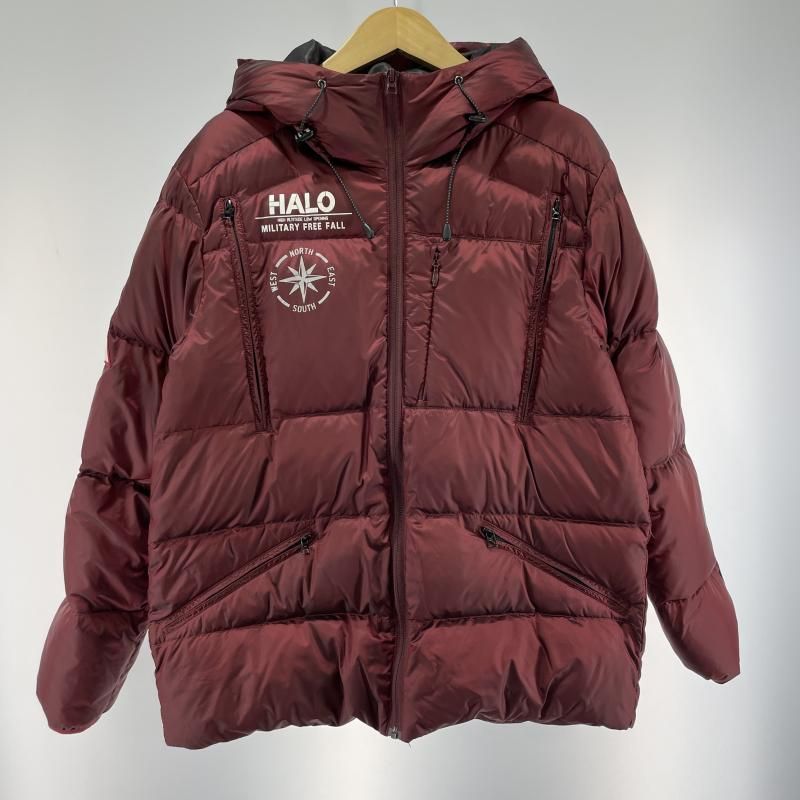 【中古】AVIREX スリーブダウンジャケット サイズL 6192157 レッド[19]