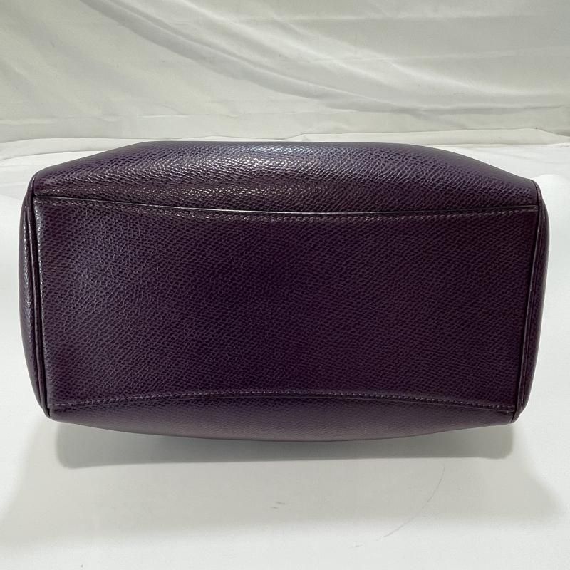 中古】COACH ハンドバッグ ミニサッチェル F11808 2way レザーパープル