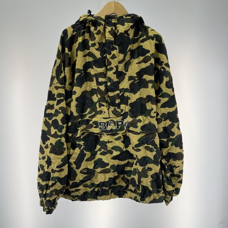 【中古】A BATHING APE 1st カモ柄 フーディジャケット サイズM アノラックパーカー アベイシングエイプ[19]