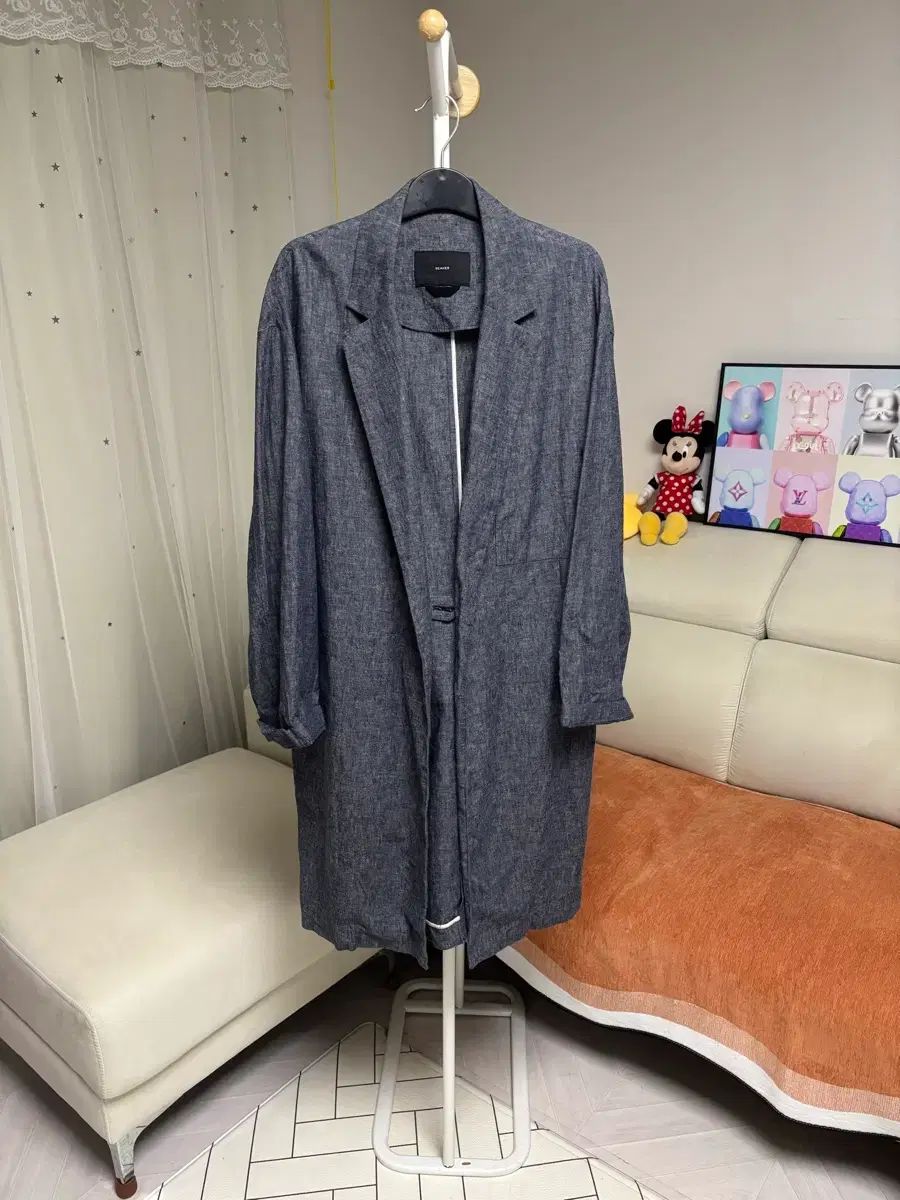 BEAKER リネン ロングジャケット