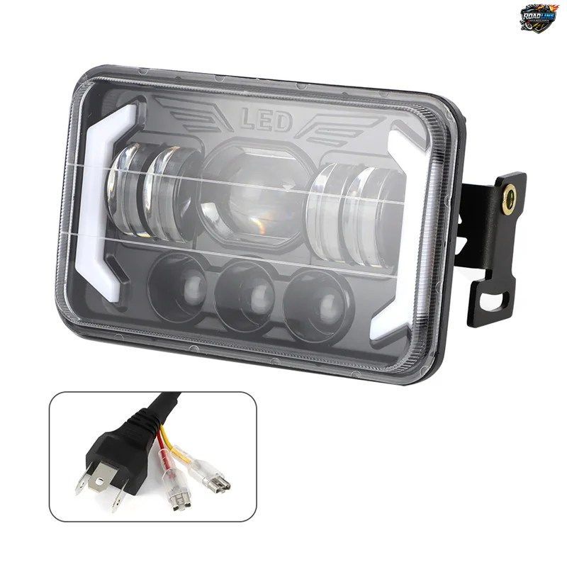 オートバイ フロント LED ヘッドライト ヘッドランプ キット スズキ DR 650 用 - インチインチ 10 分で取り付けられるヘッドライト