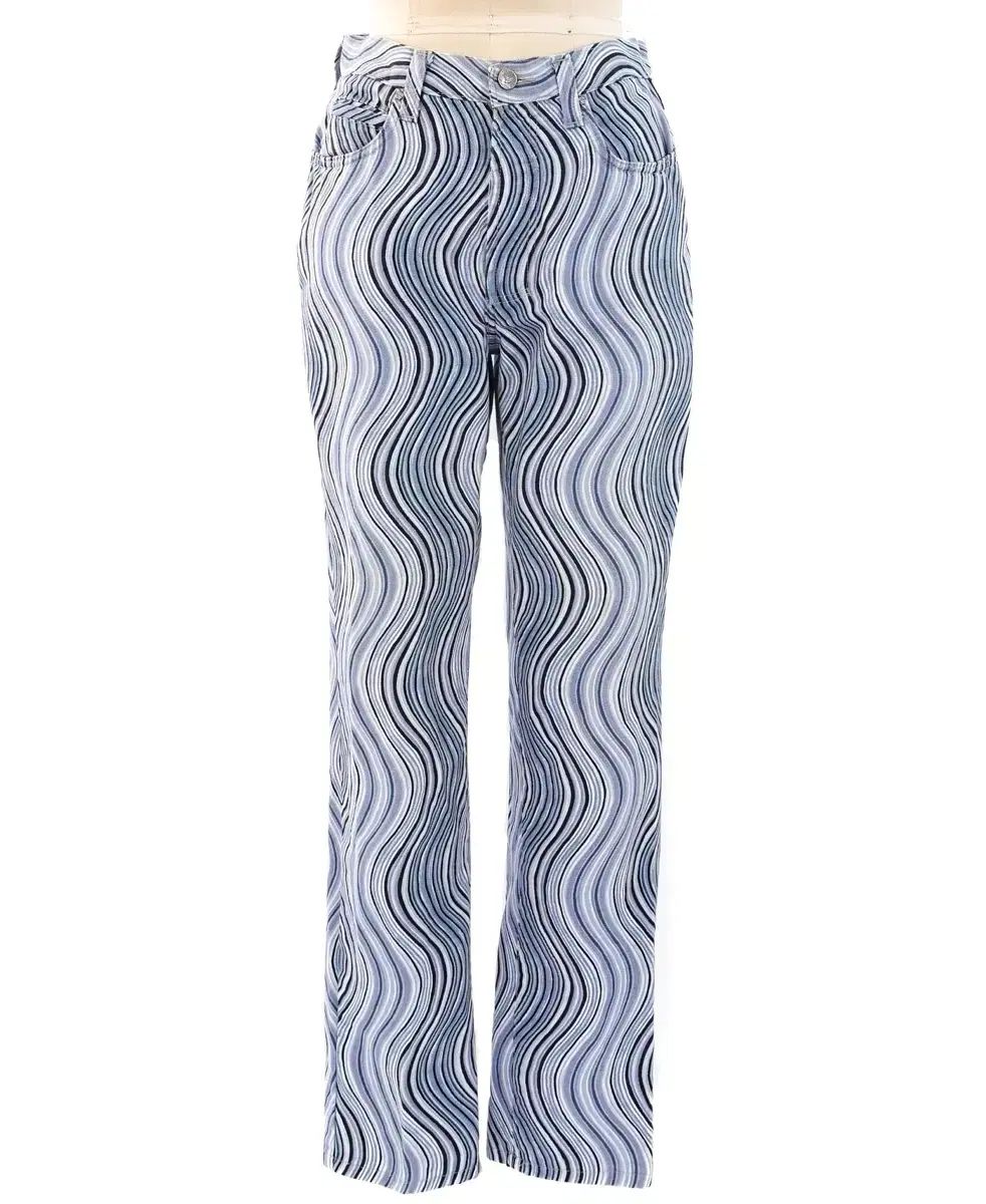 ヴェルサーチェ GIANNI VERSACE スワール コットンパンツ
