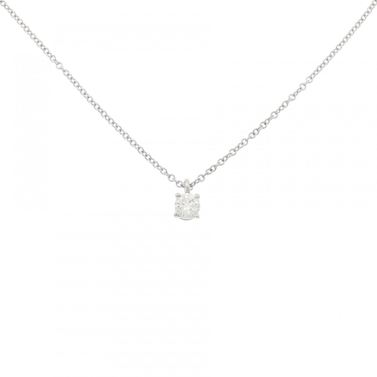 ティファニー ソリティア ネックレス 0.18CT I SI1 3EXT