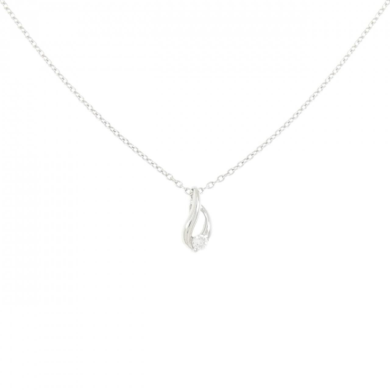 K18WG ダイヤモンド ネックレス 0.03CT