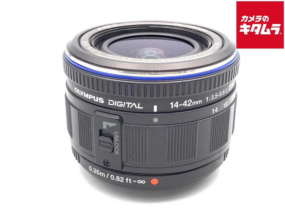 【中古】 【並品】 オリンパス M.ZUIKO DIGITAL ED 14-42mm F3.5-5.6-L ブラック