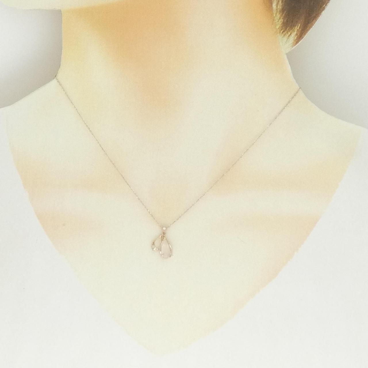 d*2様 STARJEWELRY ムーンストーン+ダイアモンド ネックレス k1 スタージュエリー ムーンストーン ネックレス - メルカリ