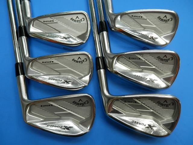 アイアンセット 即決 Ｃ８９ 特注品 キャロウェイ Ｘ‐フォージド スター ２０１９　N.S.PRO Zelos 8 （Ｒ） ５‐９Ｉ・Ｐ ２３度 日本仕様[5850]即発送