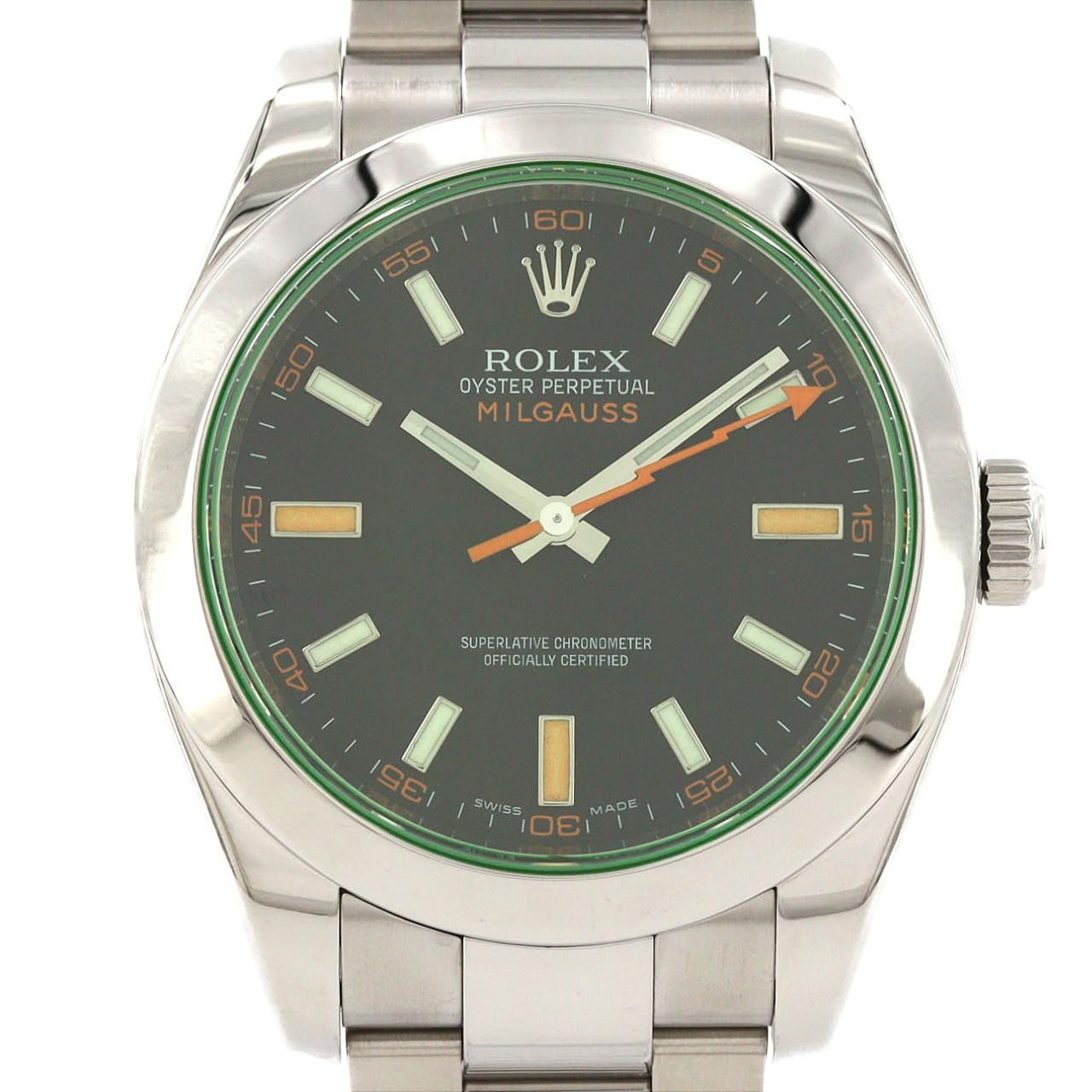 ロレックス ミルガウス 116400GV SS 自動巻 M番