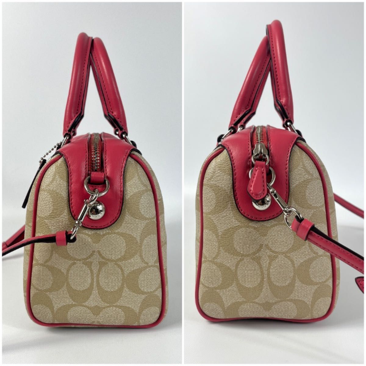 極美品】COACH コーチ ミニベネット 2WAY シグネチャー ボストン 極美 