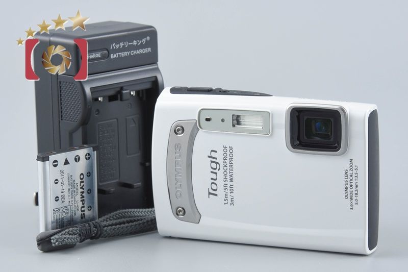 中古】OLYMPUS オリンパス TOUGH TG-310 ホワイト コンパクトデジタル