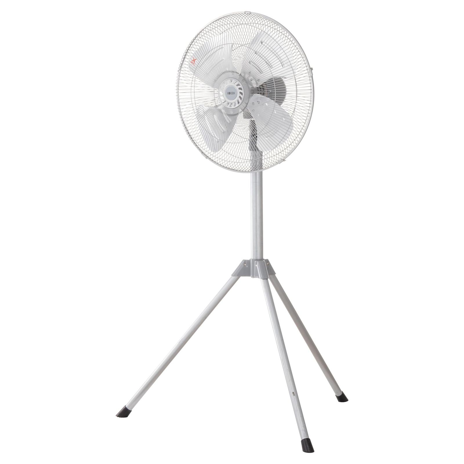 広電(KODEN) 工業扇 工場扇 業務用扇風機 三脚型 45cm アルミ羽根 首振り 折り畳み脚 高さ調節 3段階風量 羽根簡単取付 高さ112-137cm シルバー AZF451TMA