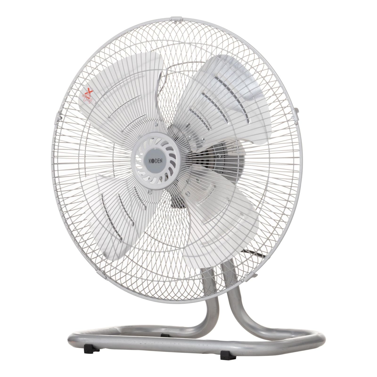 広電(KODEN) 工業扇 工場扇 業務用扇風機 据置き 床置き型 45cm アルミ羽根 首振り 3段階風量 羽根簡単取付 高さ60cm シルバー AZF451DMA