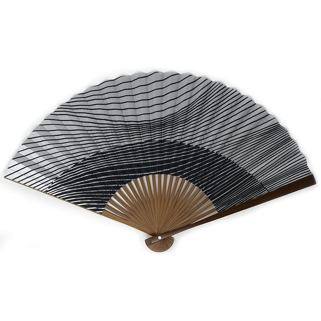 [おしゃれ kimono いろは] 漆喰京扇子 京扇子 竹 25間 7.5寸 22.5ｃｍ (銀河)