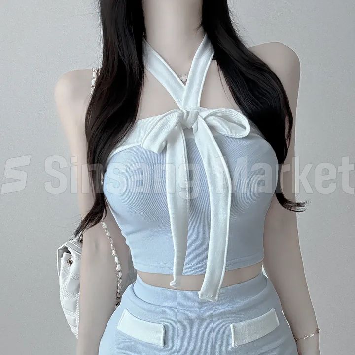 早い発送 春シュガ セットアップ セットアップ チューブトップ バイカラー キャバドレス セクシールック グラムルック