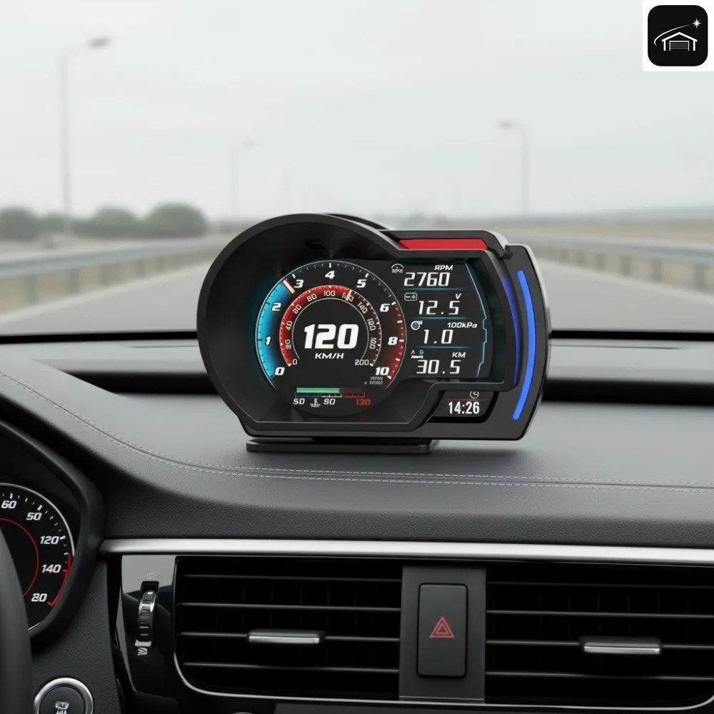 カーメーター A520 OBD+GPS デジタルスマートゲージ スピードメーター 水温計 ターボ圧力計 カスタムパーツ