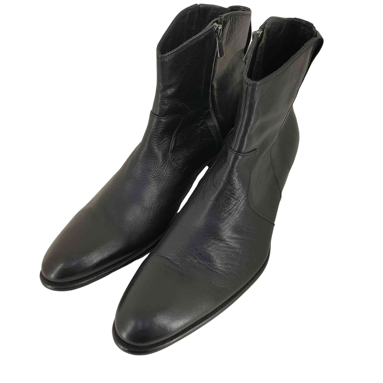 ゴーサンゴーイチプールオム 5351 POUR LES HOMMES レザー サイドジップ ブーツ メンズ EUR：44