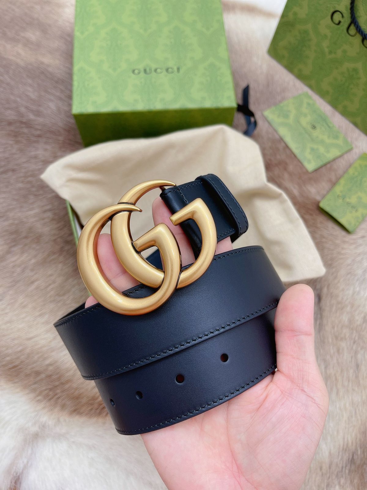 【今日特価】Gucci Double G 2.0cm 本革ベルト-2 【今日特価】Gucci Double G 2.0cm 本革ベルト-2