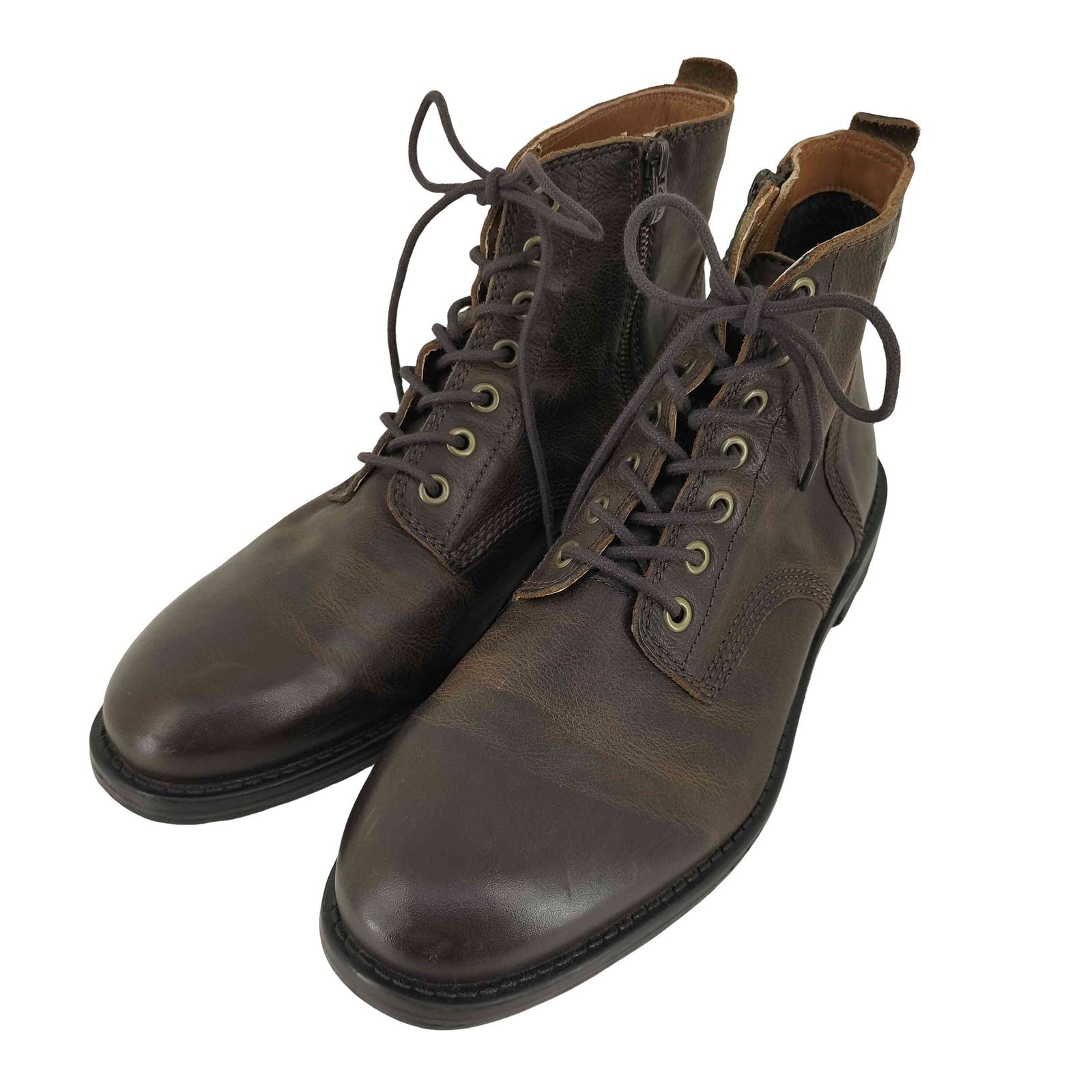 クラークス Clarks フォークナーライズ サイドジップレースアップシューズ メンズ JPN：26