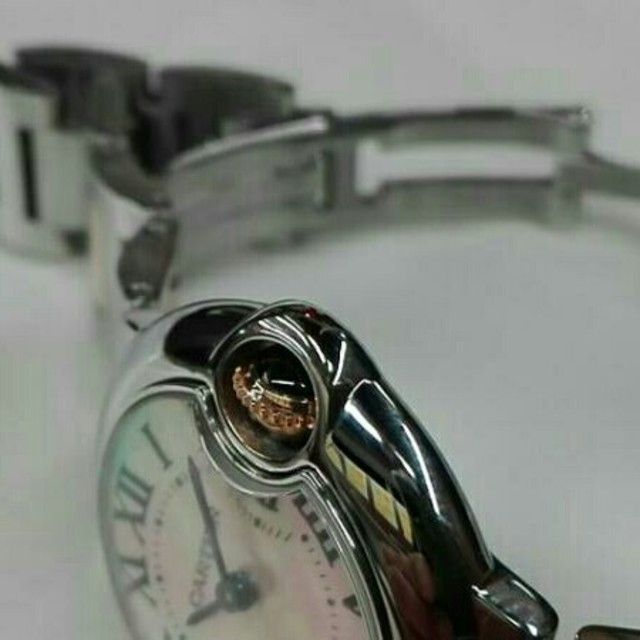 ご購入大歓迎です Cartier カルティエ バロンブルー W6920034ピンクシェル 自動巻き｜本日限定特価｜新品未使用