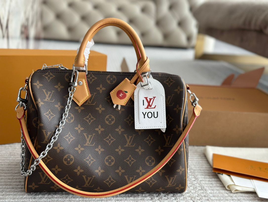 【今日特価】Louis Vuitton 2024 New Speedy30 Pillow Bag・ルイ・ヴィトン 2024 年新作 スピーディ 30 ピローバッグ-WTO輸入3