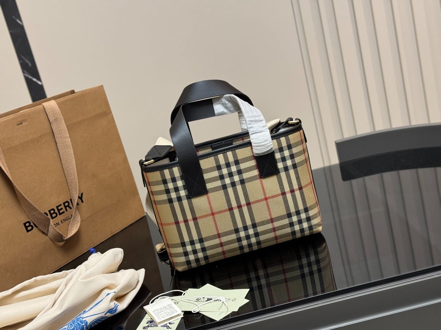 【今日特価】Burberry ショッピングバッグ 26×18cm-WTO輸入1