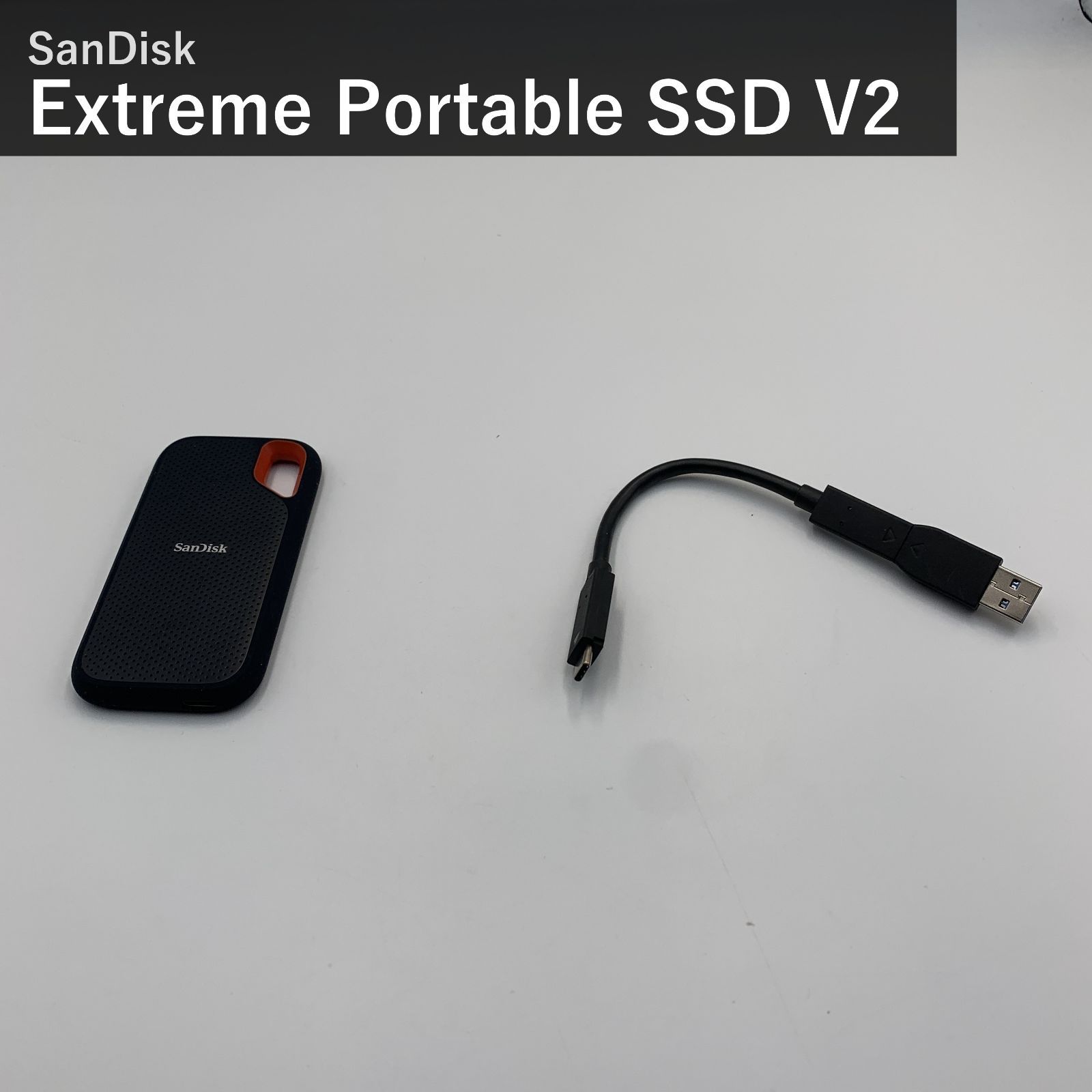 SanDisk サンディスク エクストリーム ポータブルSSD V2 1TB SDSSDE61-1T00-GH25 ブラック 外付け USB3.2 Gen2 読出最大1050MB/秒 防滴防塵IP65 Win Mac PS4 PS5 対応 国内正規品 23,296円