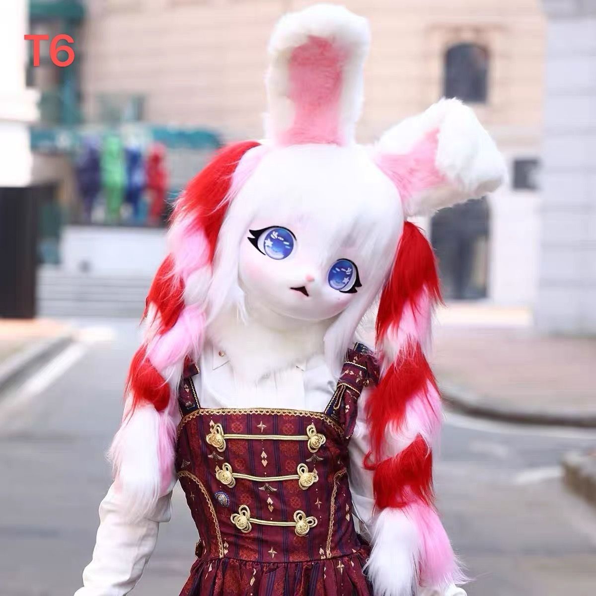 【ふわふわ高品質】ケモノヘッド キグルミ マスク 通気性抜群 コスプレ ハロウィン 撮影用