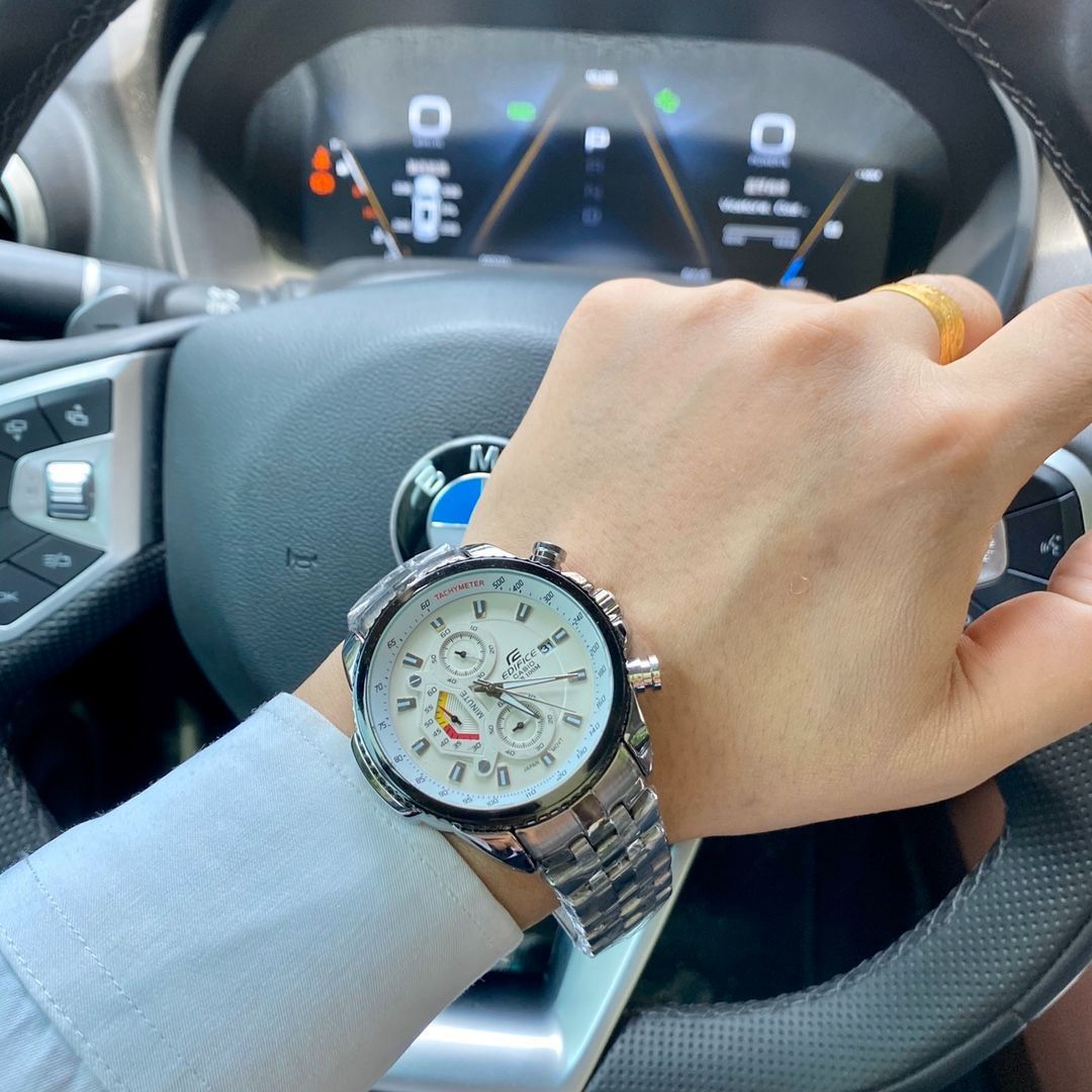 今日特価！CASIO カシオ 新 6 針 EFR539 シリーズ メンズ マルチファンクション プライム 腕時計