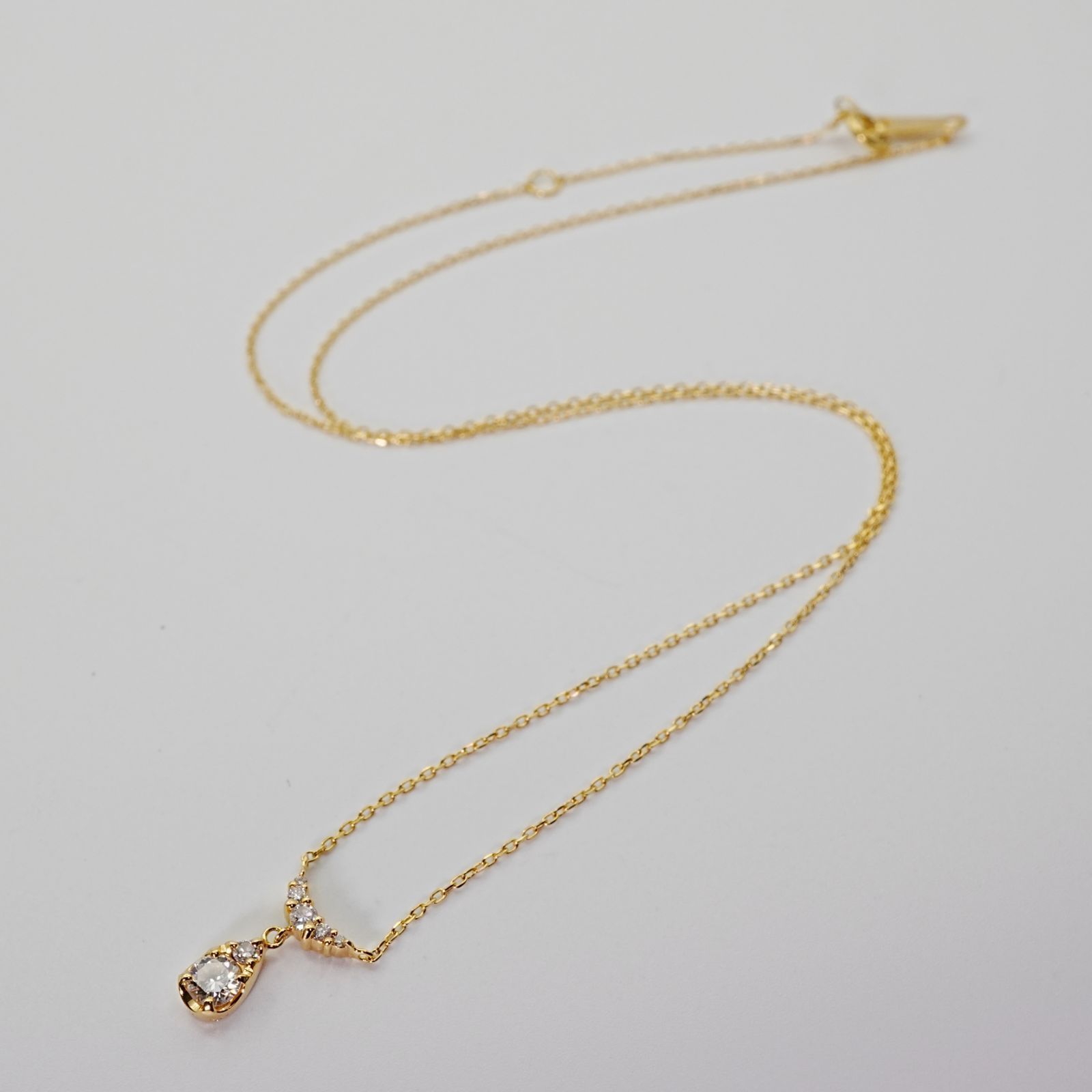 ヴァンドーム青山 ドロップ ダイヤモンド K18 ネックレス/24-4428