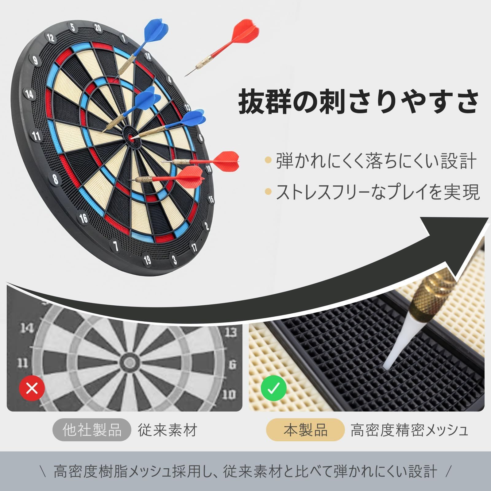 ダーツボード セット 突っ張り式ダーツスタンド スタンド付き 賃貸OK