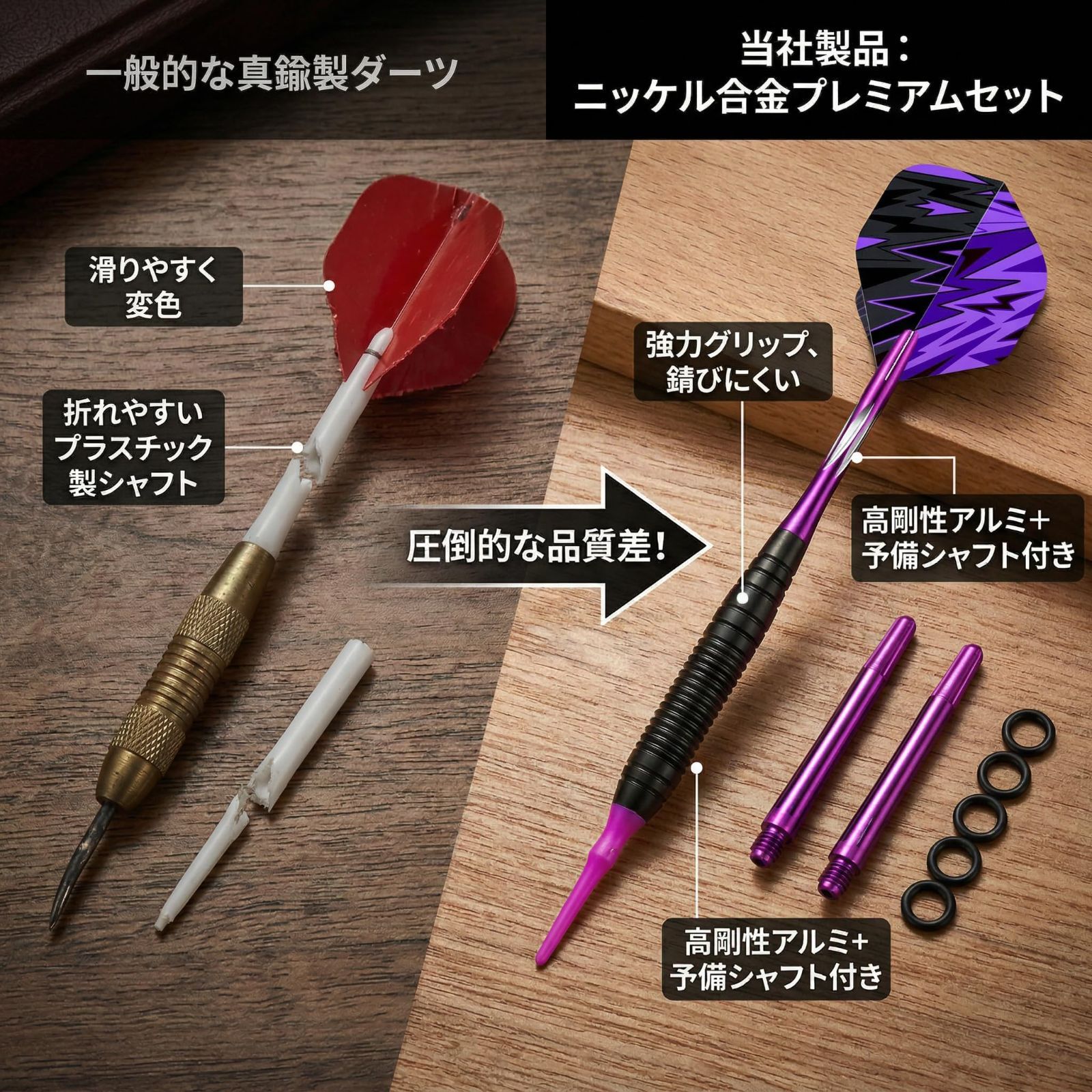 ソフトダーツ 19g 3本セット ダーツ 矢 初心者向け 電子ボード用