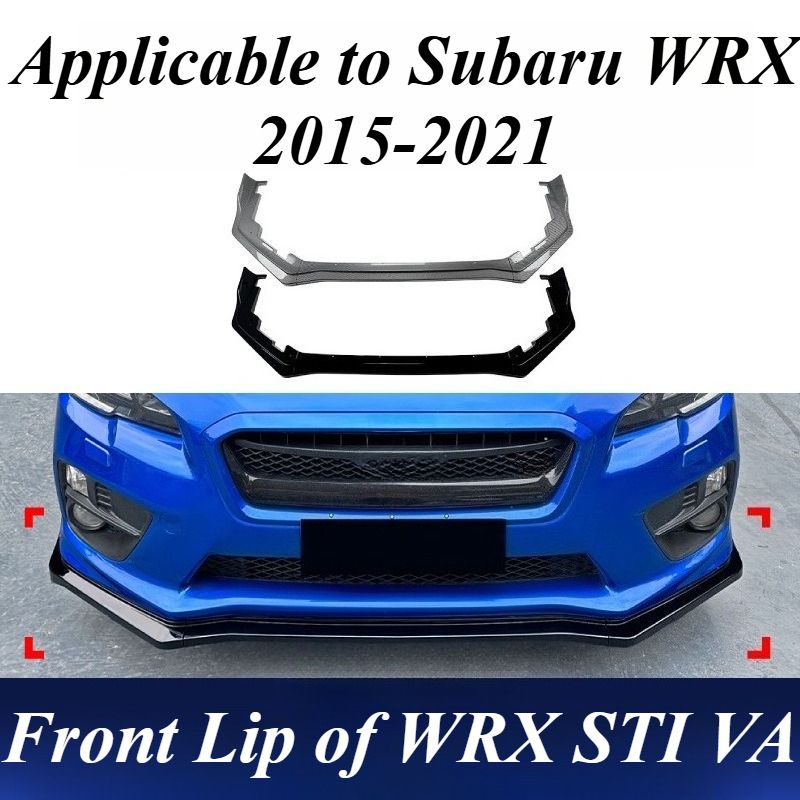 スバル WRX STI VA 2015-2021 用 フロントバンパーリップスポイラー ABS樹脂製