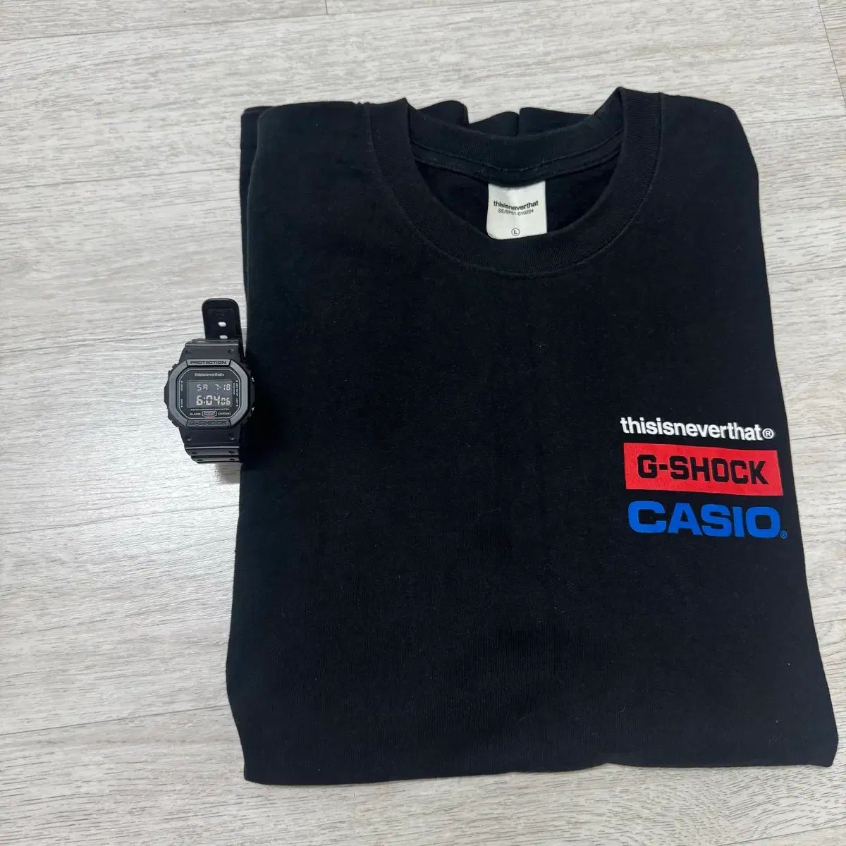 G-SHOCK x thisisneverthat (ディスイズネバーザット ネバザ) コラボ 時計 + Tシャツ