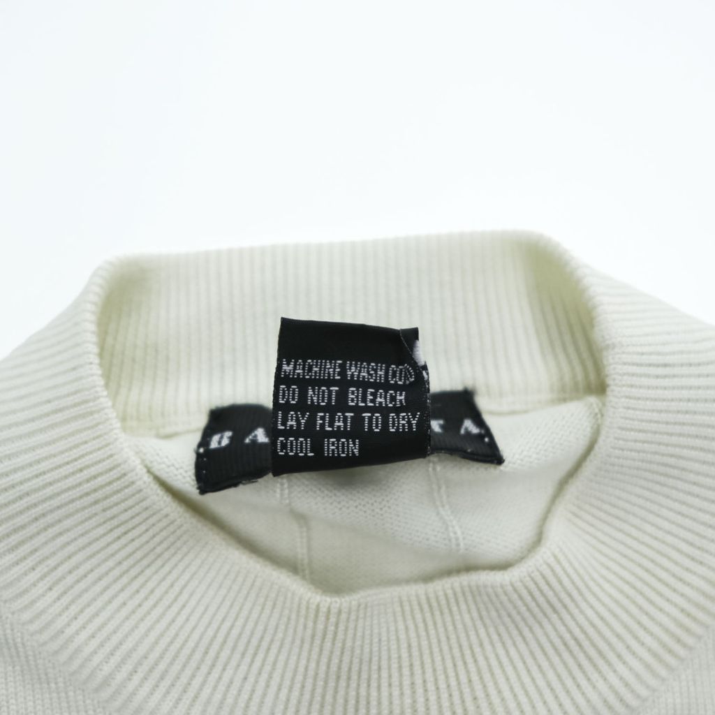 【美品古着】BARACUTA モックネック 半袖ニット XL BARACUTA 90年代 ヴィンテージ 半袖 モックネック ニット セーター XL